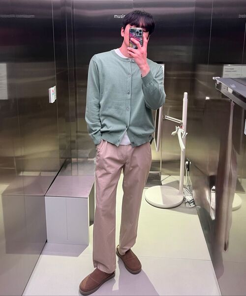 MUSINSA STANDARD（ムシンサスタンダード）の「レギュラーフィットヒドゥンバンディングチノパンツ[ベージュ]（その他パンツ・メンズ・その他・26/27/28/29/30/40/42/31/32/33/34/36/38）」の7枚目の写真