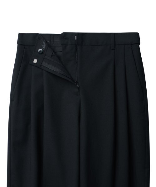 MUSINSA STANDARD WOMAN（ムシンサスタンダードウーマン）の「ウィメンズサマーウールバミューダヒドンバンディングハーフスラックス[ブラック]（その他パンツ・レディース・その他・34/29/30/24/25/26/27/28）」の5枚目の写真