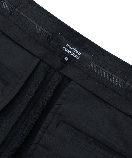MUSINSA STANDARD WOMAN（ムシンサスタンダードウーマン）の「ウィメンズサマーウールバミューダヒドンバンディングハーフスラックス[ブラック]（その他パンツ・レディース・その他・34/29/30/24/25/26/27/28）」の8枚目の写真