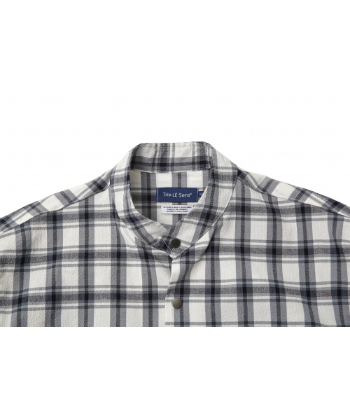 TRIP LE SENS(トリップ ル センス)の「CHECK STRING POCKET SHIRTS JACKET GREY(シャツ/ブラウス・レディース・その他・MEDIUM/LARGE)」の3枚目の写真
