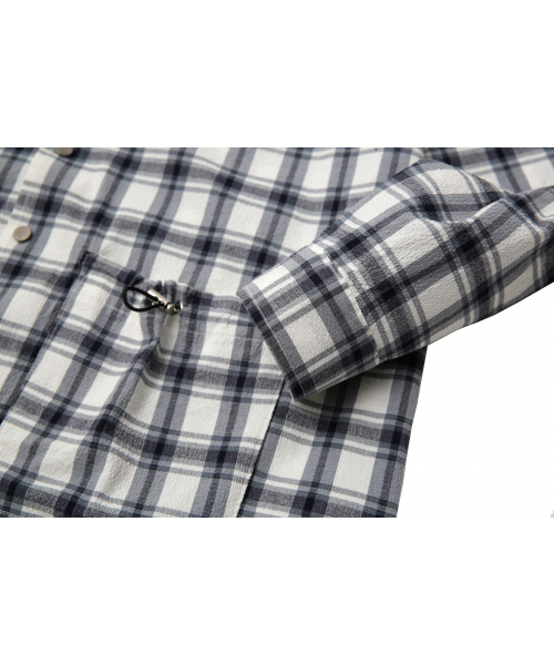 TRIP LE SENS(トリップ ル センス)の「CHECK STRING POCKET SHIRTS JACKET GREY(シャツ/ブラウス・レディース・その他・MEDIUM/LARGE)」の4枚目の写真