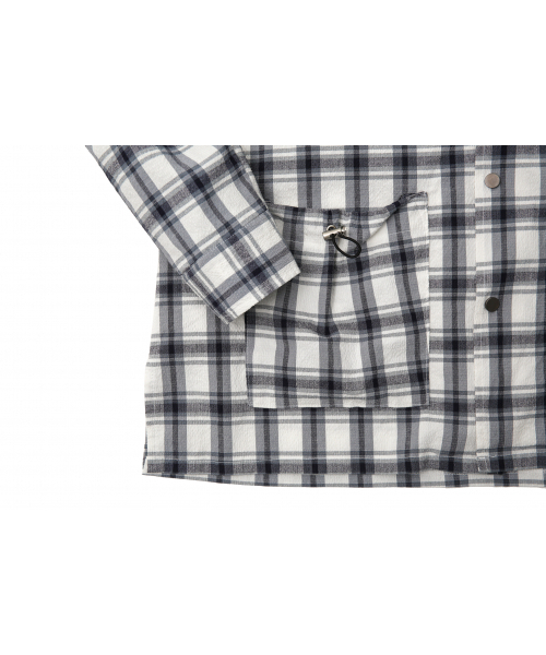 TRIP LE SENS(トリップ ル センス)の「CHECK STRING POCKET SHIRTS JACKET GREY(シャツ/ブラウス・レディース・その他・MEDIUM/LARGE)」の5枚目の写真
