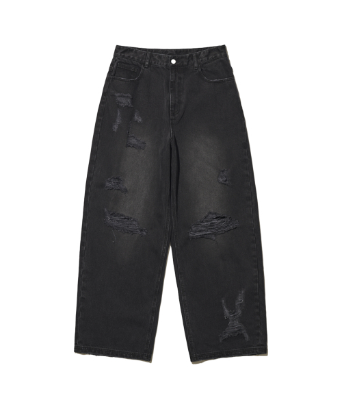 DEFGARMENTS（デフグラメンツ）の「デストロイドジン[2カラー]（デニムパンツ・レディース・ダークブルー/ブラック・X-SMALL/SMALL/MEDIUM/LARGE）」の5枚目の写真