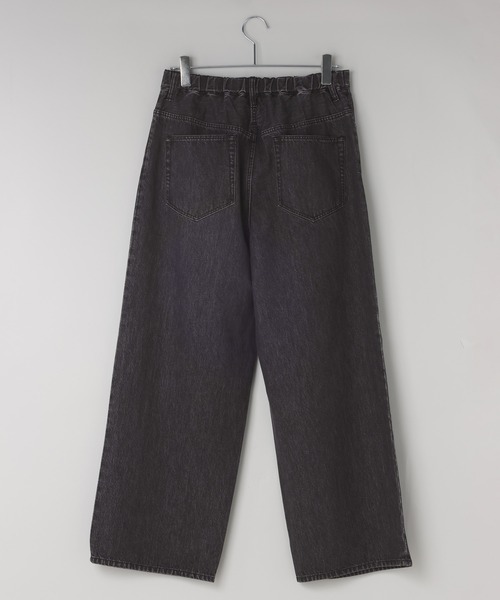 LOWRYS FARM（ローリーズファーム）の「【LFM(U)】DENIMタックワイドパンツ　 606821（デニムパンツ・メンズ・ブラック/ホワイト/インディゴブルー・MEDIUM/LARGE）」の21枚目の写真