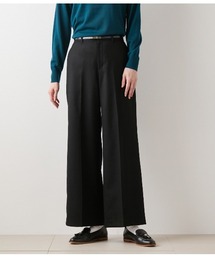 ウールフラノ センタープレスワイドパンツ