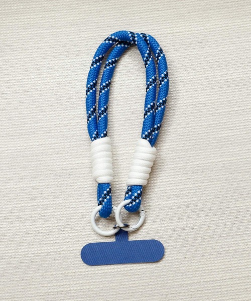 VitaFelice（ヴィータフェリーチェ）の「パラコード ストラップ スマホアクセ バッグチャーム（チャーム・レディース・ブラック/ブルー/ピンク/パープル/イエロー/オレンジ・FREE）」の2枚目の写真