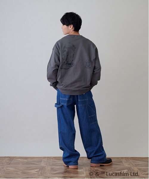 GLAZOS（グラソス）の「【GLSW.】 STAR WARS  マンダロリアン／裏毛アソートプリントトレーナー（スウェット・キッズ・ブラック/グレー/ライトグレー/チャコール/ダークグレー・M/L/LL）」の4枚目の写真