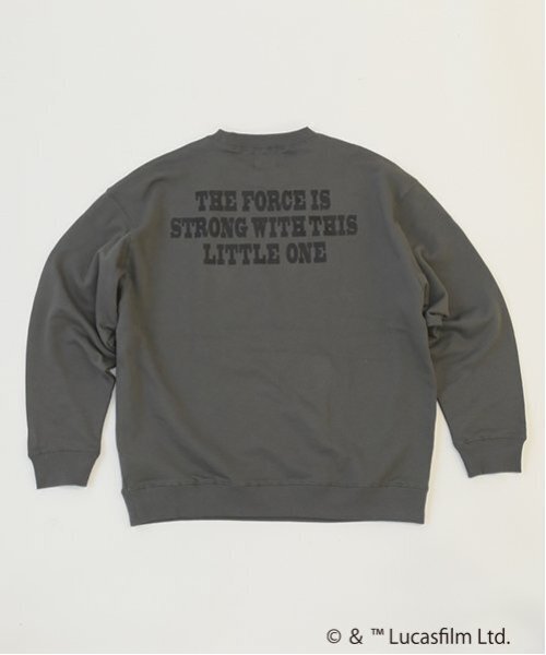 GLAZOS（グラソス）の「【GLSW.】 STAR WARS  マンダロリアン／裏毛アソートプリントトレーナー（スウェット・キッズ・ブラック/グレー/ライトグレー/チャコール/ダークグレー・M/L/LL）」の7枚目の写真