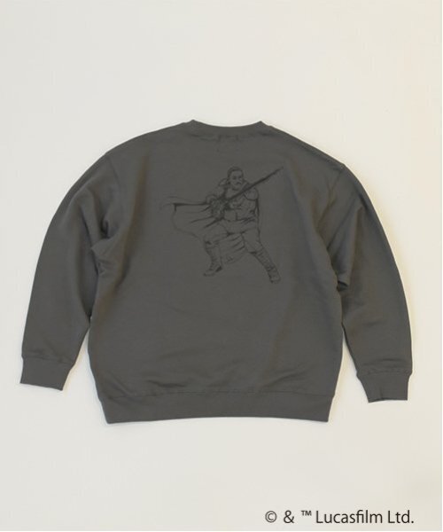 GLAZOS（グラソス）の「【GLSW.】 STAR WARS  マンダロリアン／裏毛アソートプリントトレーナー（スウェット・キッズ・ブラック/グレー/ライトグレー/チャコール/ダークグレー・M/L/LL）」の18枚目の写真