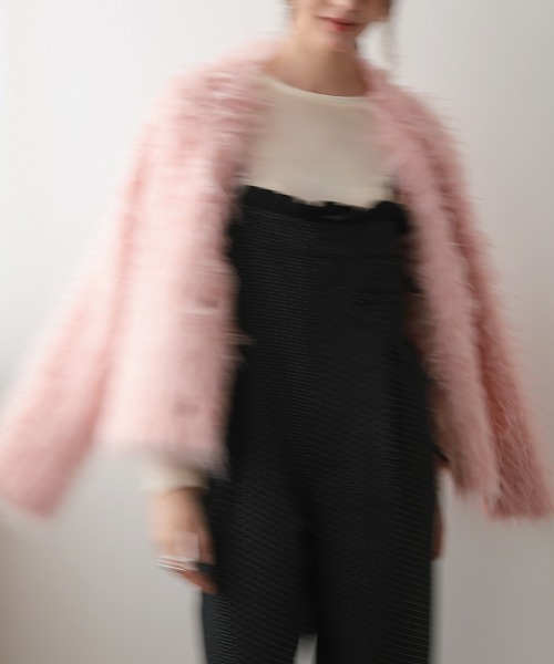 DONOBAN(ドノバン)の「フラッフィーカーディガン(カーディガン/ボレロ・レディース・グレー/ホワイト/ピンク・ONE SIZE)」の14枚目の写真