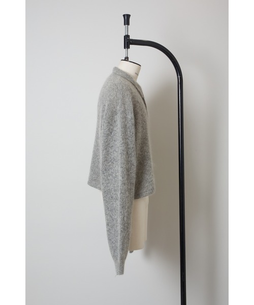 SHINYAKOZUKA（シンヤコヅカ）の「SLIGHT POLO（ニット/セーター・メンズ・ライトグレー/ブラック・MEDIUM/LARGE/SMALL）」の6枚目の写真