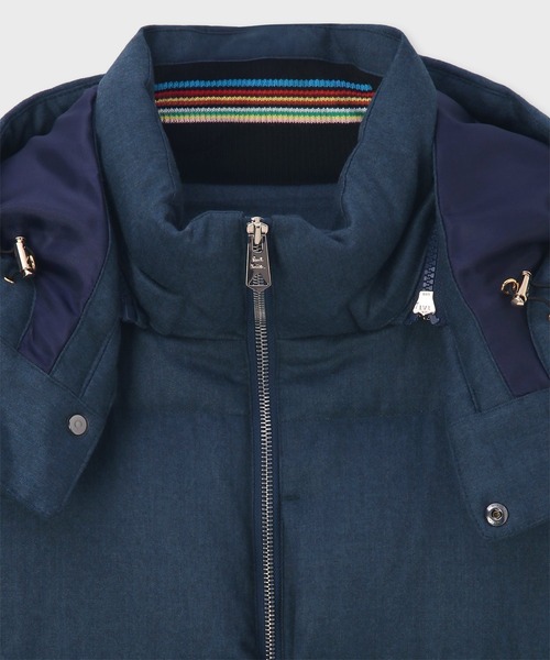 Paul Smith（ポールスミス）の「ウールフランネル ダウンジャケット / 253131 649Z（ダウンジャケット/コート・メンズ・ブラウン/ダークブルー・LARGE/X-LARGE/SMALL/MEDIUM）」の3枚目の写真