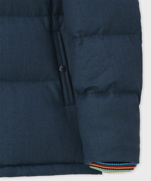 Paul Smith（ポールスミス）の「ウールフランネル ダウンジャケット / 253131 649Z（ダウンジャケット/コート・メンズ・ブラウン/ダークブルー・LARGE/X-LARGE/SMALL/MEDIUM）」の5枚目の写真