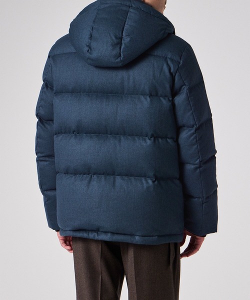 ✨希少✨Paul Smith ダウンジャケット　ダウンコート　ネイビー　Lサイズ Paul Smith】シグネチャーストライプ ダウンコート 撥水素材 (Paul