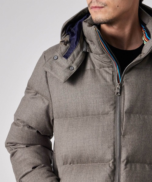 Paul Smith（ポールスミス）の「ウールフランネル ダウンジャケット / 253131 649Z（ダウンジャケット/コート・メンズ・ブラウン/ダークブルー・LARGE/X-LARGE/SMALL/MEDIUM）」の22枚目の写真