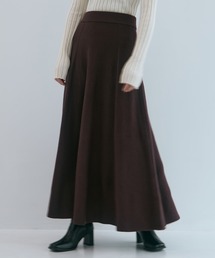 WRAPINKNOT | 【WRAPINKNOT/ラッピンノット】《STUDIOUS別注》 CASHMERE FLARE LONG SKIRT/カシミアフレアロングスカート(スカート)
