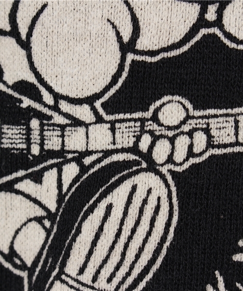 HYSTERIC MINI（ヒステリックミニ）の「HYSTERIC SUPER SHOW CASE総柄 ショート丈ライダースジャケット（ライダースジャケット・キッズ・ブラック/トップグレー・110/100）」の7枚目の写真