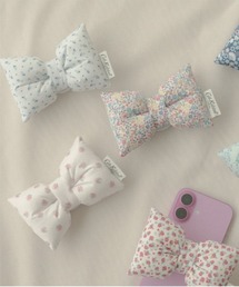 Cath Kidston | パフィーリボンフォングリップ Rose Miniature(スマホグッズ)