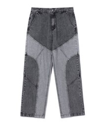 CRITIC（クリティック）の「WORMHOLE LOGO TWO TONE DENIM PANTS DARK GREY（デニムパンツ）」