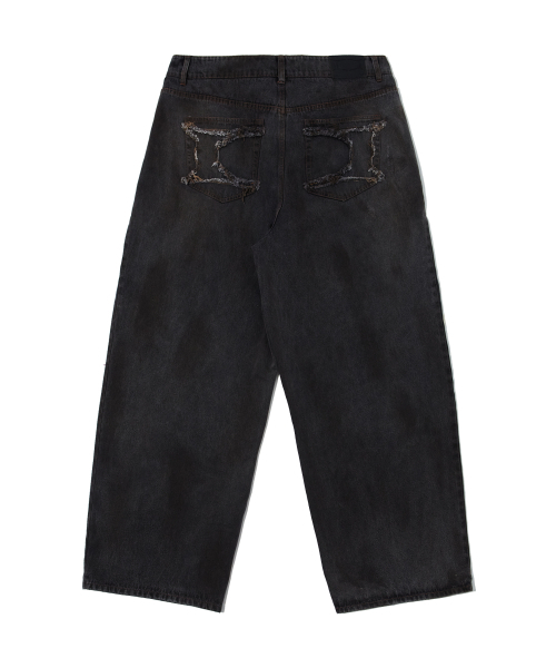 CRITIC（クリティック）の「DIRTY WASHED DENIM PANTS BLACK DENIM（デニムパンツ・レディース・その他・MEDIUM/LARGE/X-LARGE）」の3枚目の写真