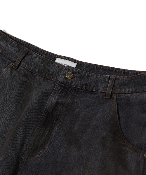 CRITIC（クリティック）の「DIRTY WASHED DENIM PANTS BLACK DENIM（デニムパンツ・レディース・その他・MEDIUM/LARGE/X-LARGE）」の4枚目の写真