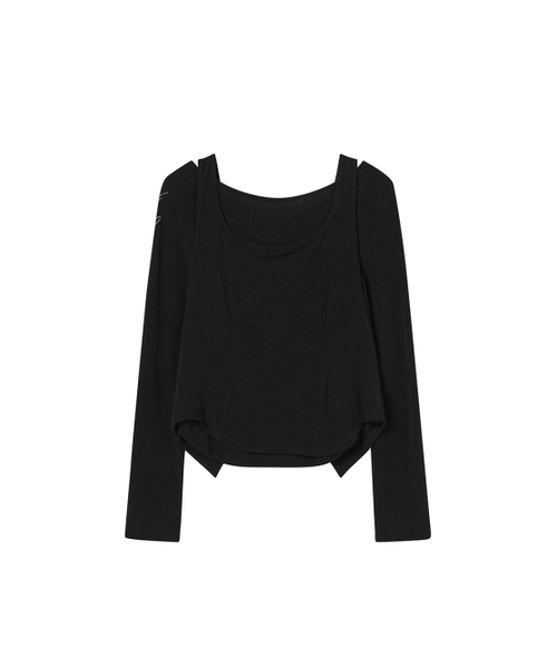 NYXX(エヌワイエックスエックス)の「LAYERED L/S BLACK(Tシャツ/カットソー・レディース・その他・F)」の3枚目の写真
