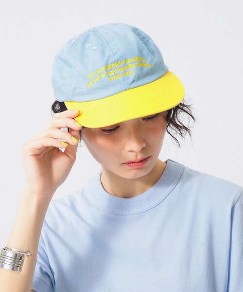 BEAMS BOY（ビームスボーイ）の「【別注】DECHO / LOGO CAP（ハット・レディース・レッド/ブルー系その他3・ONE SIZE）」の2枚目の写真