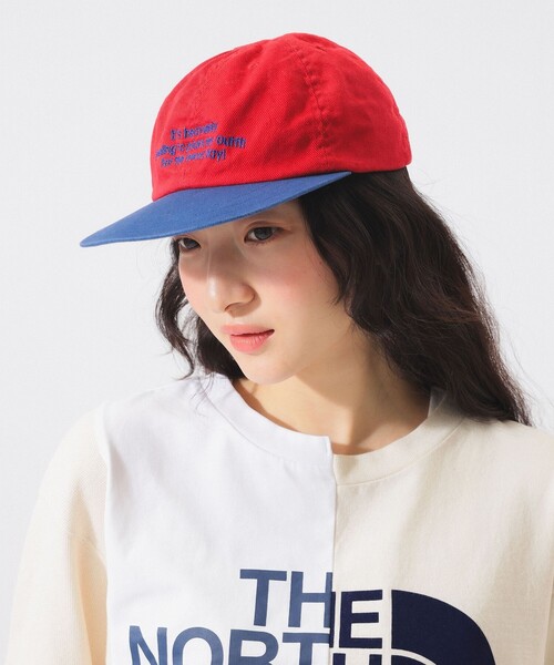 BEAMS BOY（ビームスボーイ）の「【別注】DECHO / LOGO CAP（ハット・レディース・レッド/ブルー系その他3・ONE SIZE）」の7枚目の写真