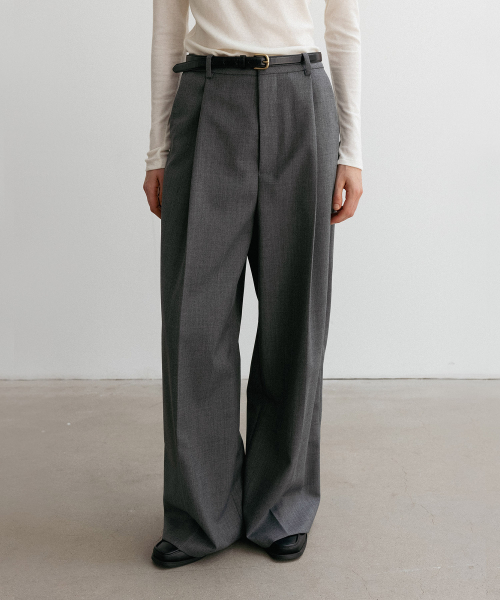 BLANKROOM HER(ブランクルームウーマン)の「マイルドウールパンツ_GRAY(スラックス・レディース・その他・0)」の1枚目の写真