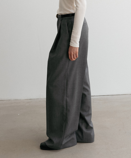 BLANKROOM HER(ブランクルームウーマン)の「マイルドウールパンツ_GRAY(スラックス・レディース・その他・0)」の2枚目の写真