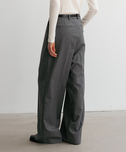 BLANKROOM HER(ブランクルームウーマン)の「マイルドウールパンツ_GRAY(スラックス・レディース・その他・0)」の3枚目の写真