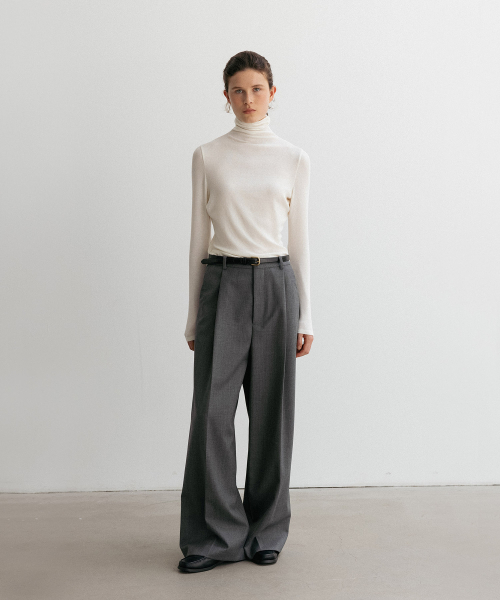 BLANKROOM HER(ブランクルームウーマン)の「マイルドウールパンツ_GRAY(スラックス・レディース・その他・0)」の4枚目の写真