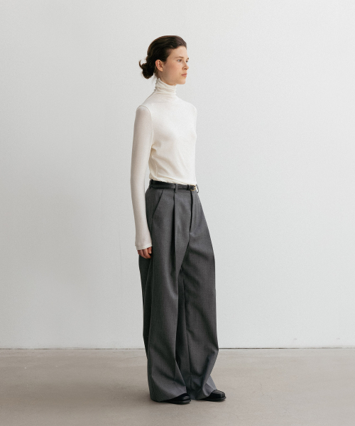 BLANKROOM HER(ブランクルームウーマン)の「マイルドウールパンツ_GRAY(スラックス・レディース・その他・0)」の6枚目の写真