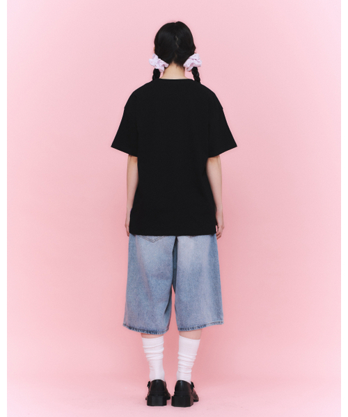LAUGHER（ラファー）の「[Esther Bunny] Rose 3D T-shirt - Black（Tシャツ/カットソー・レディース・その他・MEDIUM/LARGE/X-LARGE）」の4枚目の写真