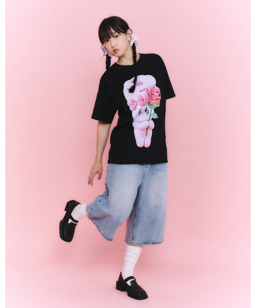 LAUGHER（ラファー）の「[Esther Bunny] Rose 3D T-shirt - Black（Tシャツ/カットソー・レディース・その他・MEDIUM/LARGE/X-LARGE）」の7枚目の写真