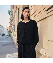 LMOOD（エルムード）の「Vintage Sparkling Wool Tweed Cardigan Black（カーディガン/ボレロ・メンズ）」