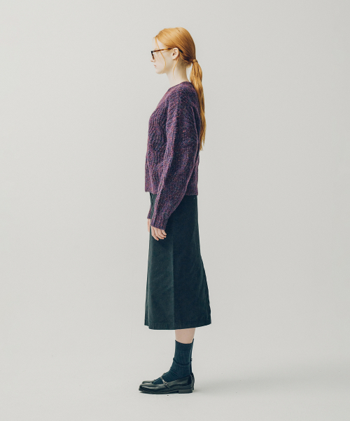 YALE(イェール)の「ウィメンズプレミアムヴィンテージチノロングスカート_ネイビー(スカート・レディース・その他・SMALL/MEDIUM)」の4枚目の写真