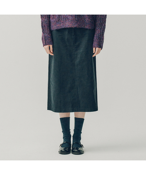 YALE(イェール)の「ウィメンズプレミアムヴィンテージチノロングスカート_ネイビー(スカート・レディース・その他・SMALL/MEDIUM)」の7枚目の写真