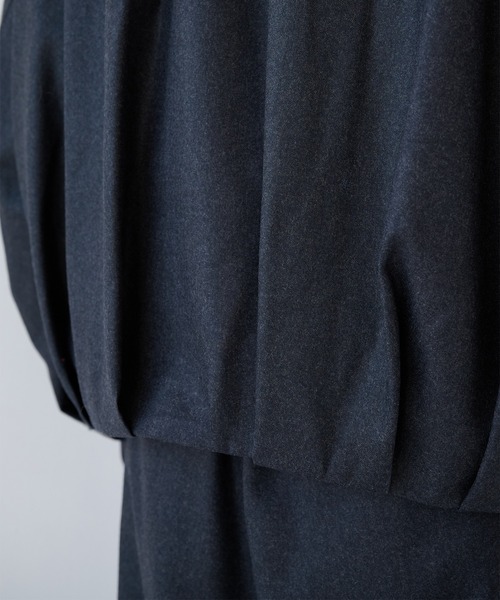 SHAREEF（シャリーフ）の「【SHAREEF】2/72強圧縮フラノ　ブルゾン（ブルゾン・メンズ・ブラック/ダークグレー・1/2）」の10枚目の写真