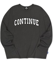 CONTINUE VARSITY LOGO ロングスリーブ - ピグメントブラック