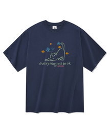 オーケー 半袖Tシャツ ネイビー