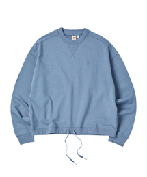 W HEM STRING CROP MTM [DEEP BLUE]