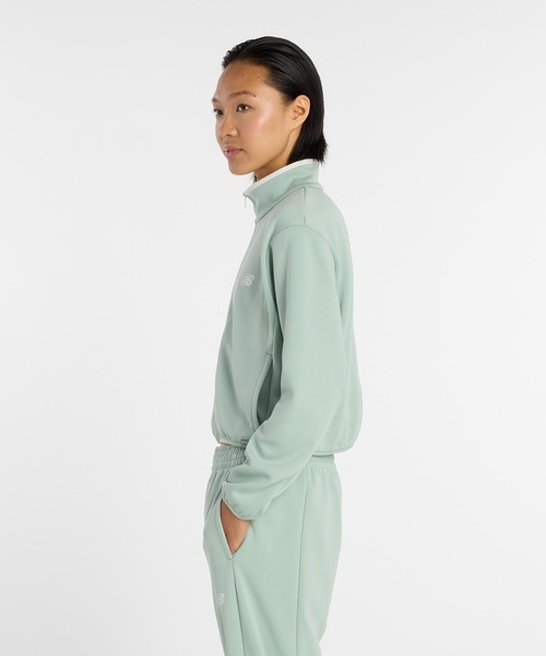 NEW BALANCE（ニューバランス）の「ニットトラックジャケット（ジャージ・レディース・ベージュ/セージグリーン/ブラック・SMALL/MEDIUM/LARGE/X-LARGE）」の5枚目の写真