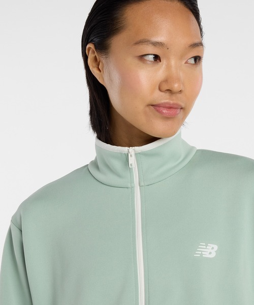 NEW BALANCE（ニューバランス）の「ニットトラックジャケット（ジャージ・レディース・ベージュ/セージグリーン/ブラック・SMALL/MEDIUM/LARGE/X-LARGE）」の7枚目の写真