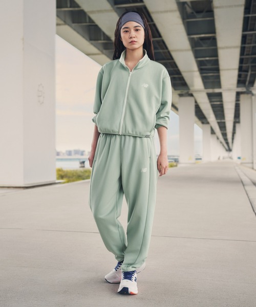 NEW BALANCE（ニューバランス）の「ニットトラックジャケット（ジャージ・レディース・ベージュ/セージグリーン/ブラック・SMALL/MEDIUM/LARGE/X-LARGE）」の4枚目の写真