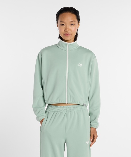 NEW BALANCE（ニューバランス）の「ニットトラックジャケット（ジャージ・レディース・ベージュ/セージグリーン/ブラック・SMALL/MEDIUM/LARGE/X-LARGE）」の20枚目の写真