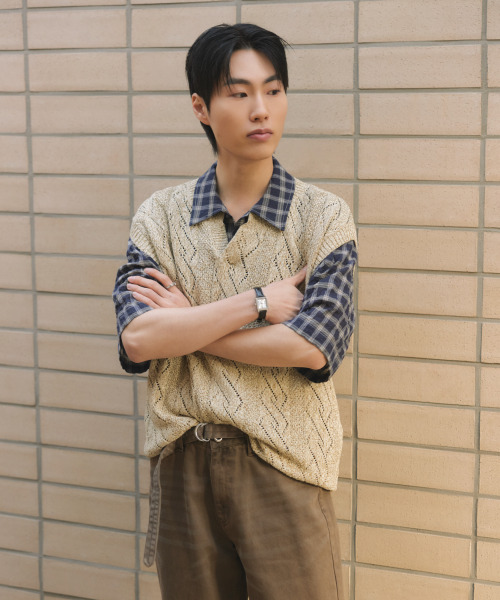 NONBLANK(ノンブランク)の「クロシェベスト_BEIGE(ベスト・メンズ・ベージュ・MEDIUM/LARGE/X-LARGE)」の7枚目の写真