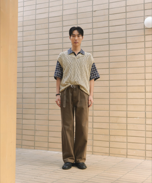 NONBLANK(ノンブランク)の「クロシェベスト_BEIGE(ベスト・メンズ・ベージュ・MEDIUM/LARGE/X-LARGE)」の8枚目の写真