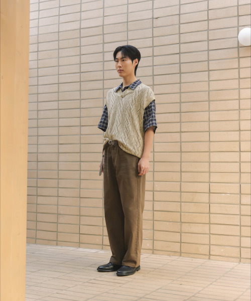 NONBLANK(ノンブランク)の「クロシェベスト_BEIGE(ベスト・メンズ・ベージュ・MEDIUM/LARGE/X-LARGE)」の9枚目の写真