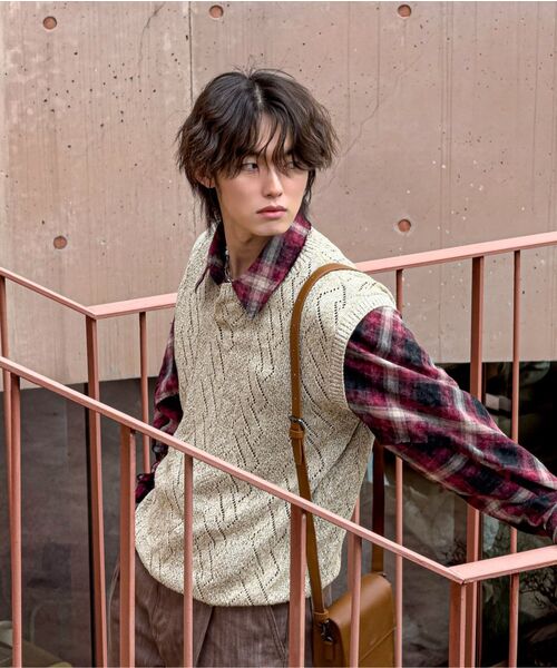 NONBLANK(ノンブランク)の「クロシェベスト_BEIGE(ベスト・メンズ・ベージュ・MEDIUM/LARGE/X-LARGE)」の14枚目の写真